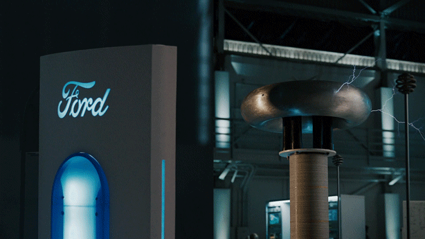 Mustang Mach-E v. Lightning GIF